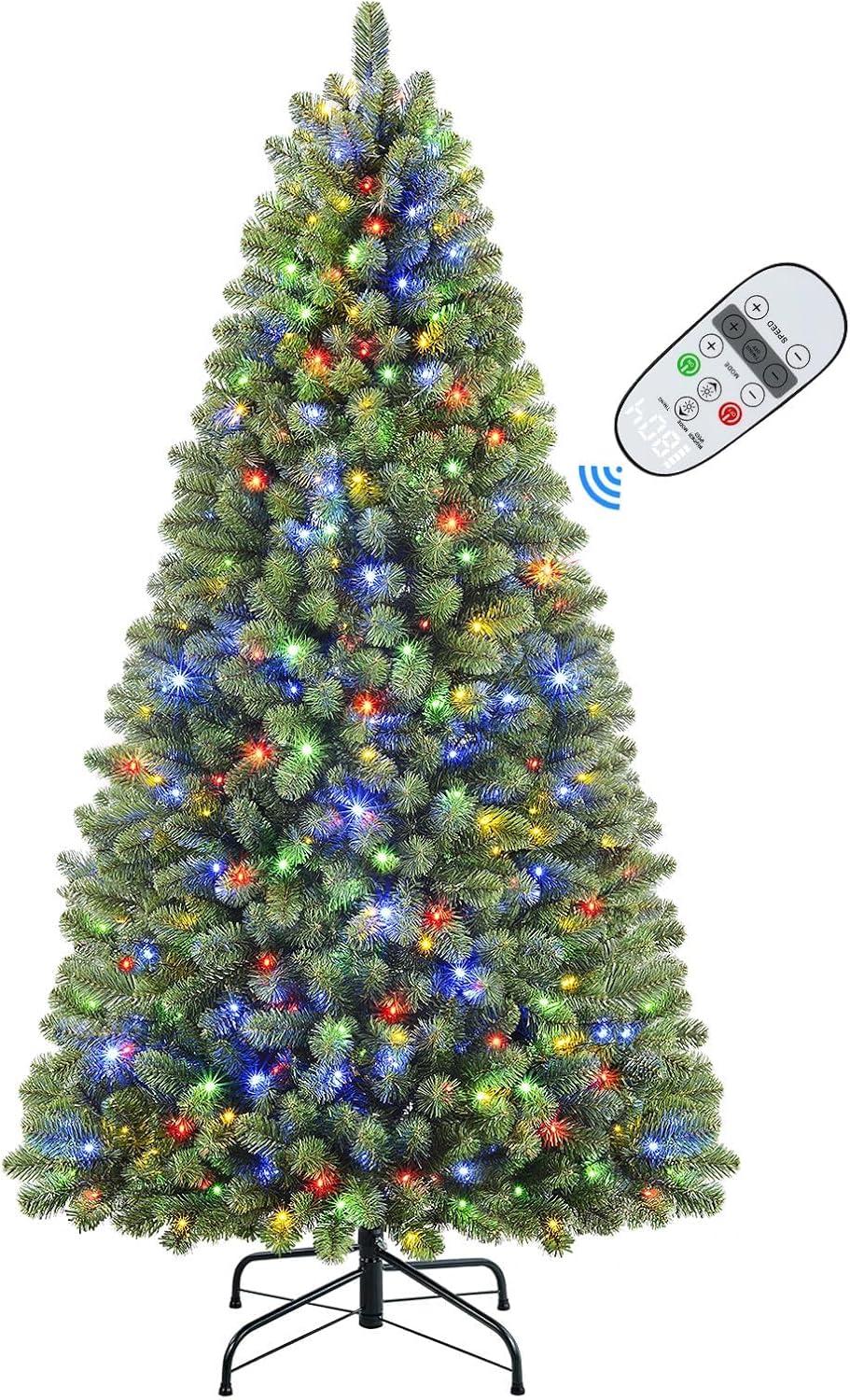 7ft Prelit Premium Artificial Classic Spruce Christmas Tree
