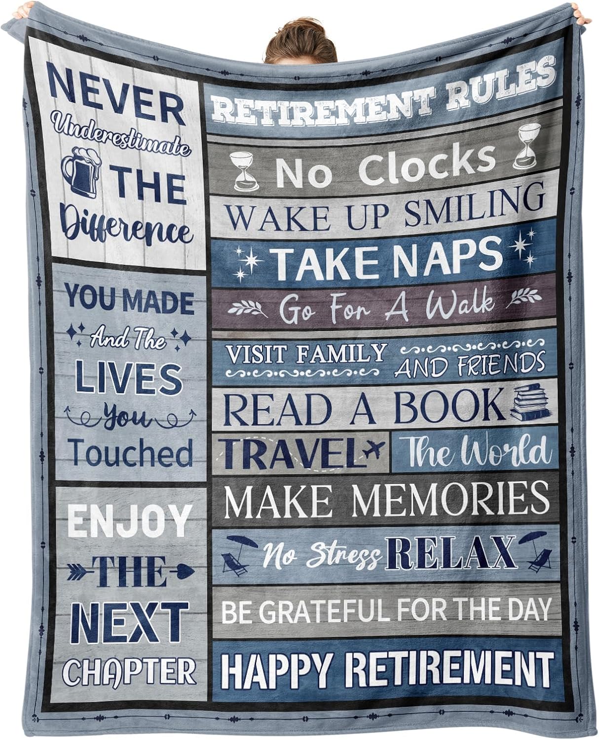 Retirement Gifts for Men: Cozy Blanket for Happy Retirements