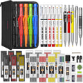 Nicpro Carpenter Pencil Set 44 Pack with Sharpener - Complete Marking