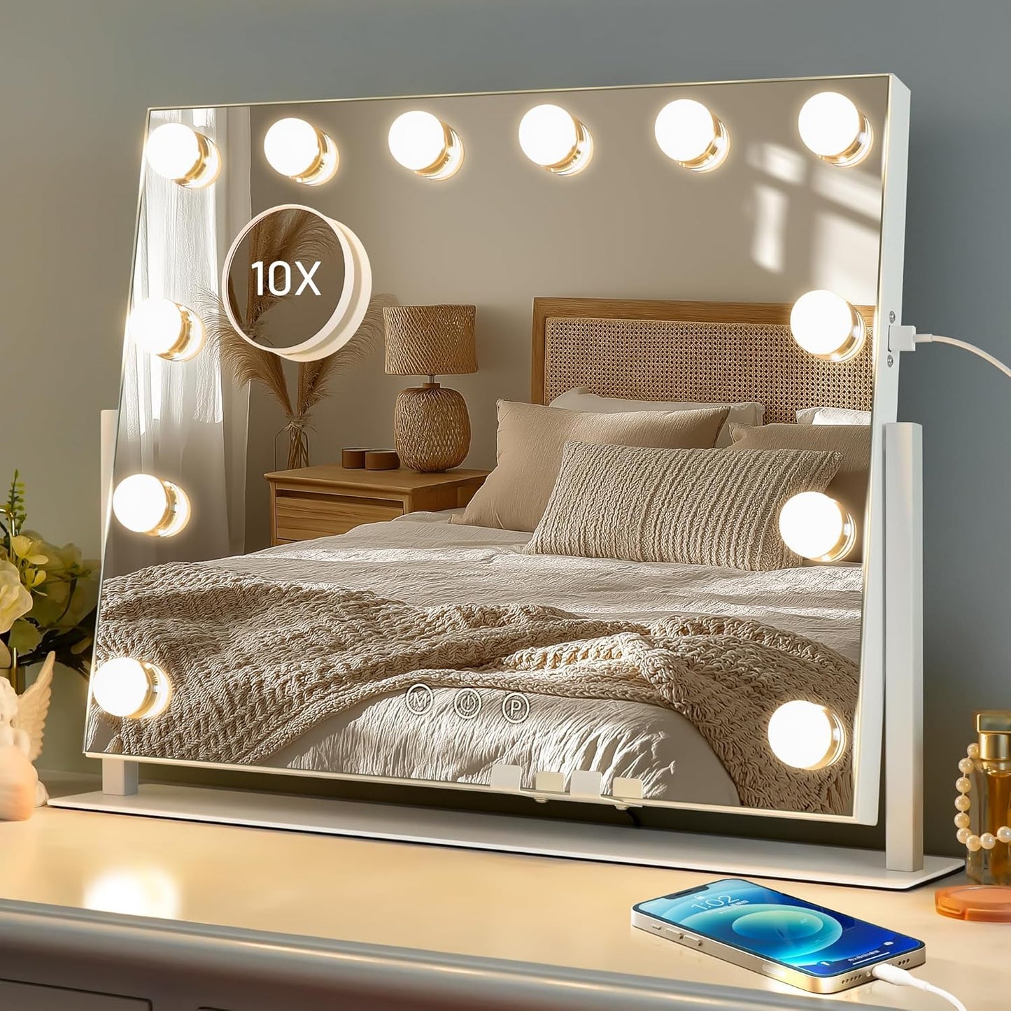 Kottova Vanity Mirror with Lights for Perfect Makeup Application
