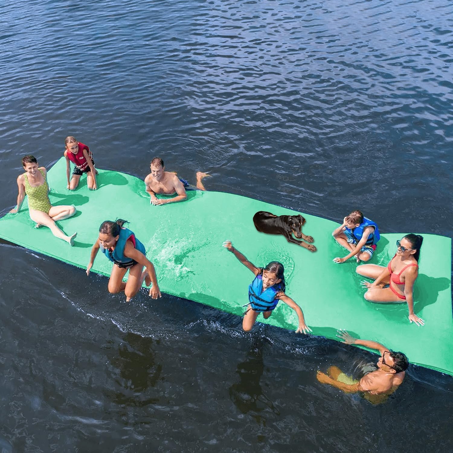 Floating Mat for Lake, 9/12/18 FT Tear-Resistant Water Mat