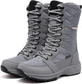 Women's Waterproof Winter Snow Boots with Side Zipper - Warm Mid Calf