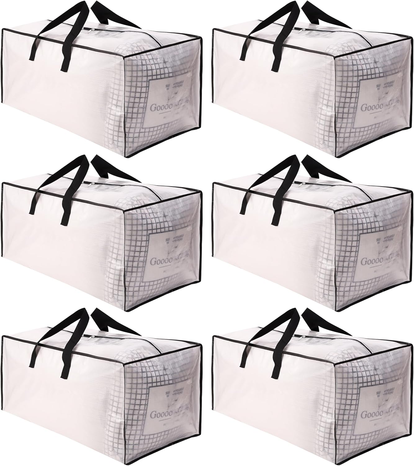 Extra Large Moving Bags with Strong Zippers for Storage Needs