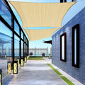 Custom Size 10 ft x 16 ft Beige Rectangle Sun Shade Sail - Patio Shade