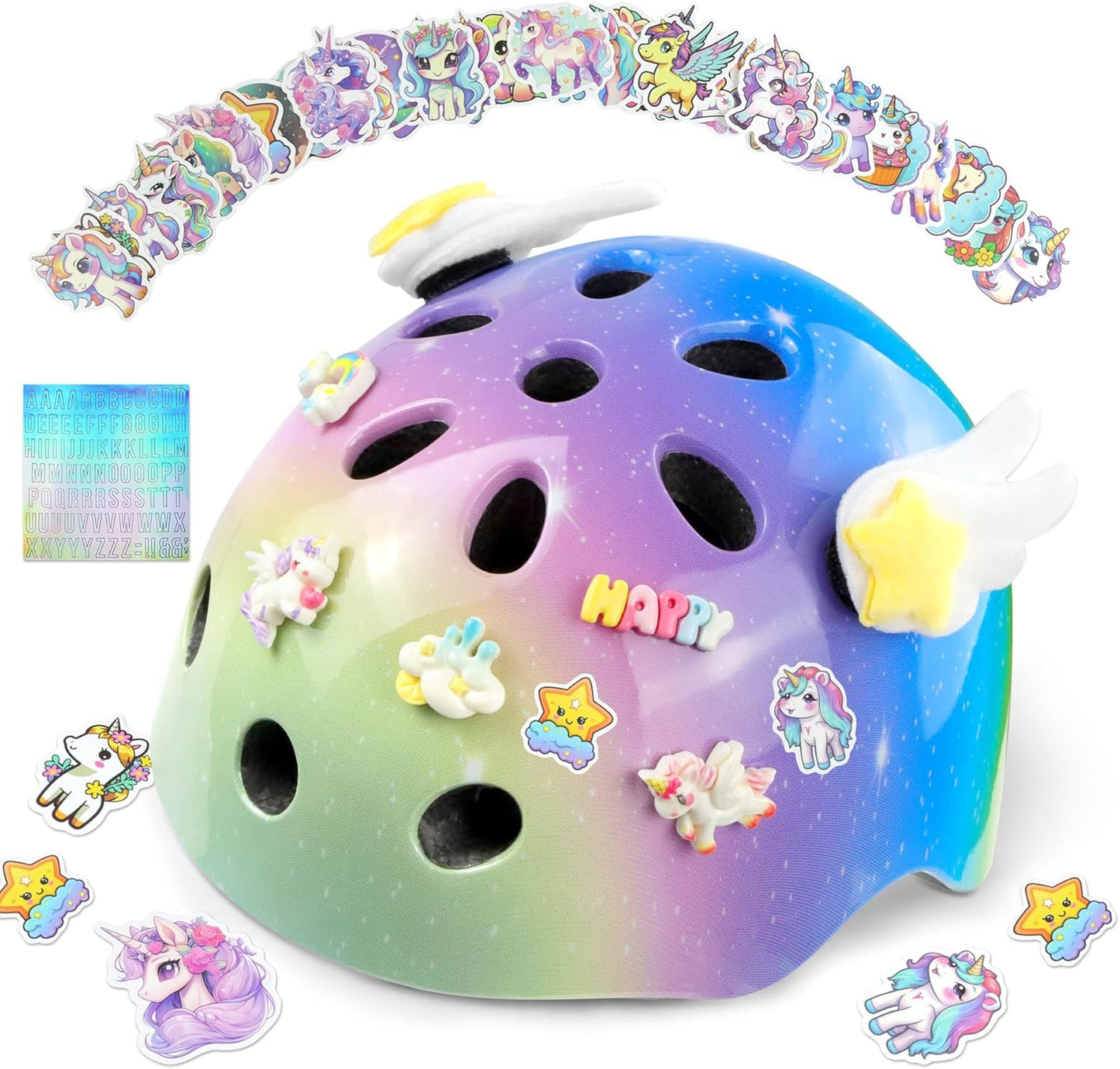 Vvinca Toddler Helmet with DIY Set: Stylish Safety for Young Riders