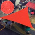 Custom Size 7 ft x 11 ft x 13 ft Waterproof Red Triangle Sun Shade