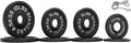 45-Pound Olympic Cast Iron Plate Set - Solid Black Pair