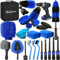 24Pcs Car Detailing Kit Car Detailing Brush Set - Complete Cleaning
