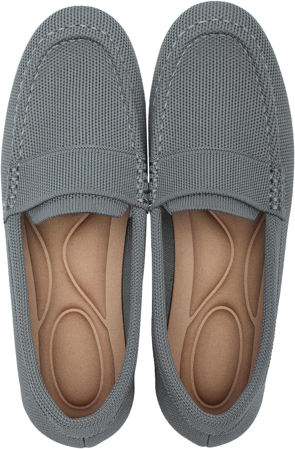 Women's Lightweight Knitted Loafers Casual Flat Shoes Comfort