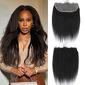Kinky Straight Transparent HD Frontal 13x6 Lace Frontal - Natural Deep