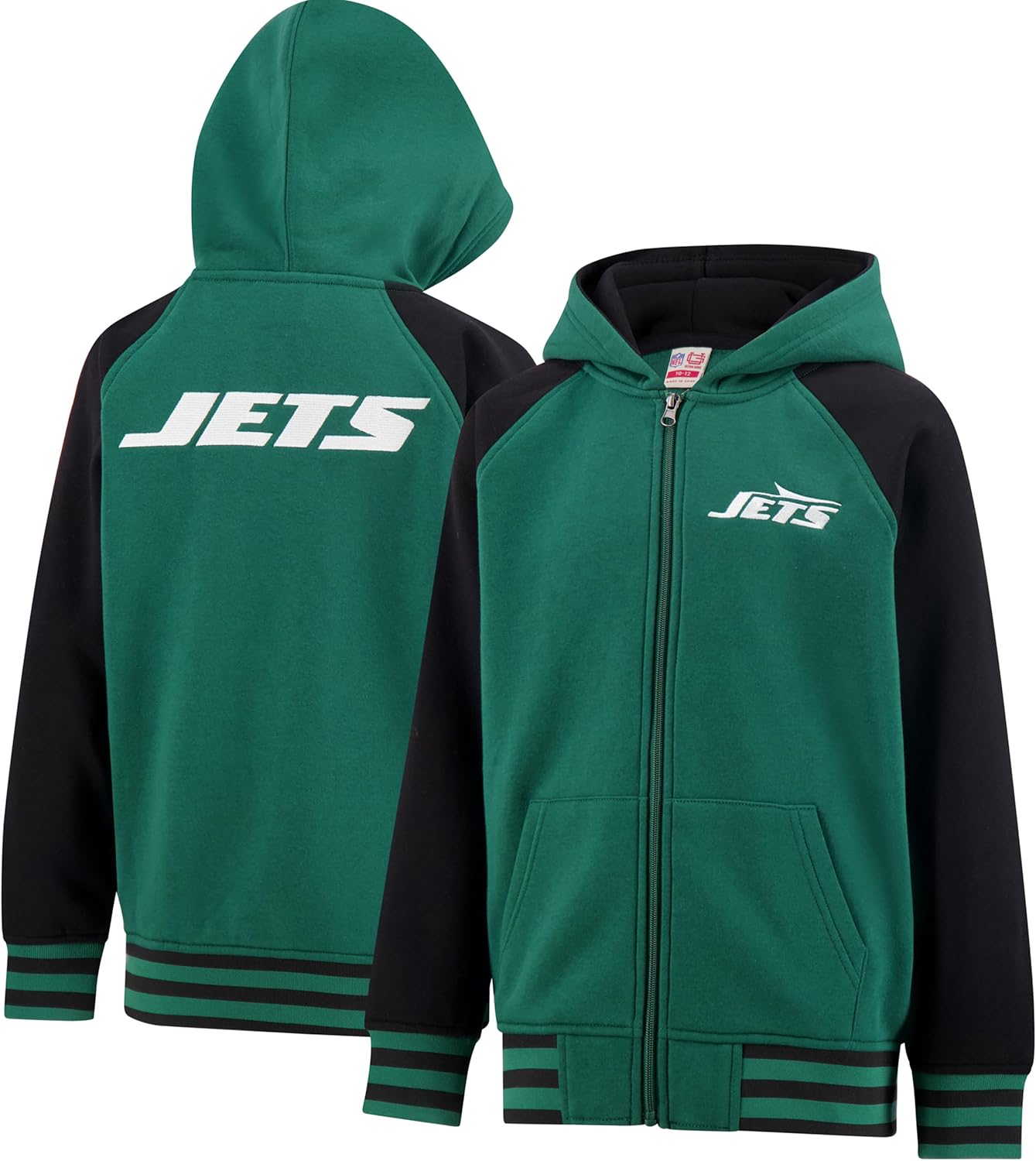 Ultra Game Youth NFL Official Super Soft Full Zip Varsity Hoodie