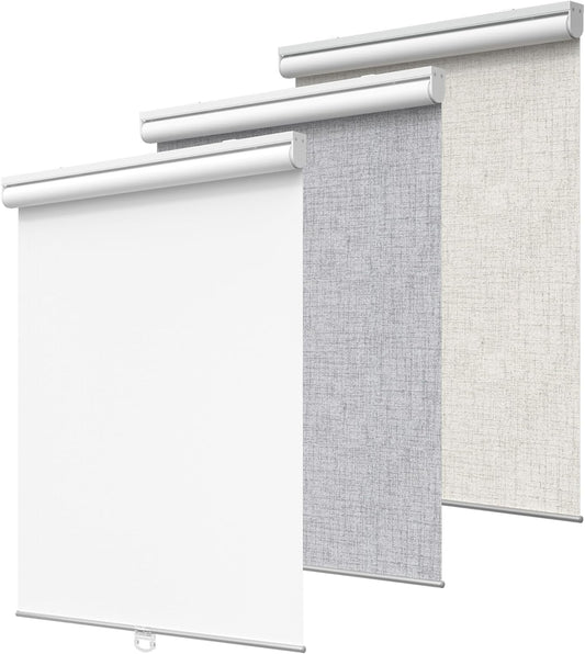 GENIMO 100% Blackout Roller Window Shades for Home and Office