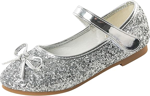 Cadidi Dinos Little Girl's Sparkle Princess Party Dress Shoes