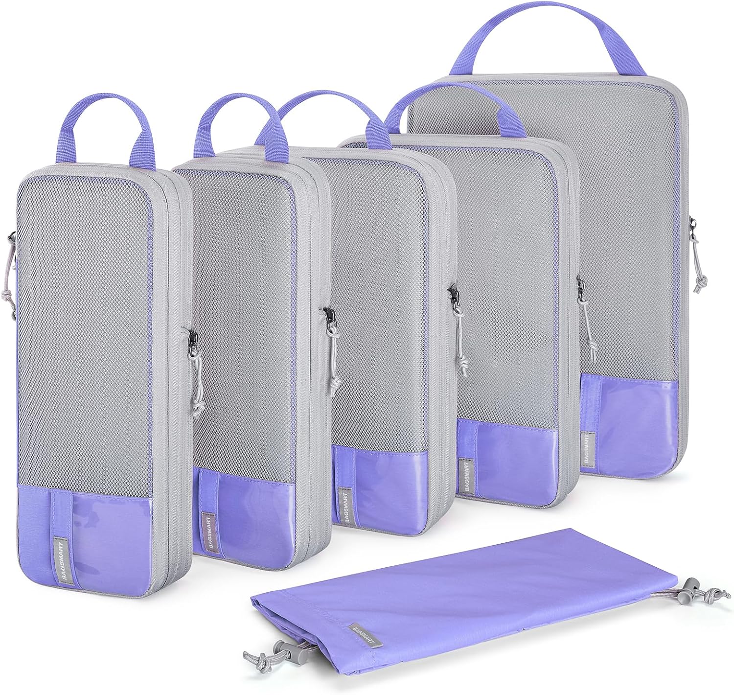 BAGSMART Compression Packing Cubes for Travel - Space Saver