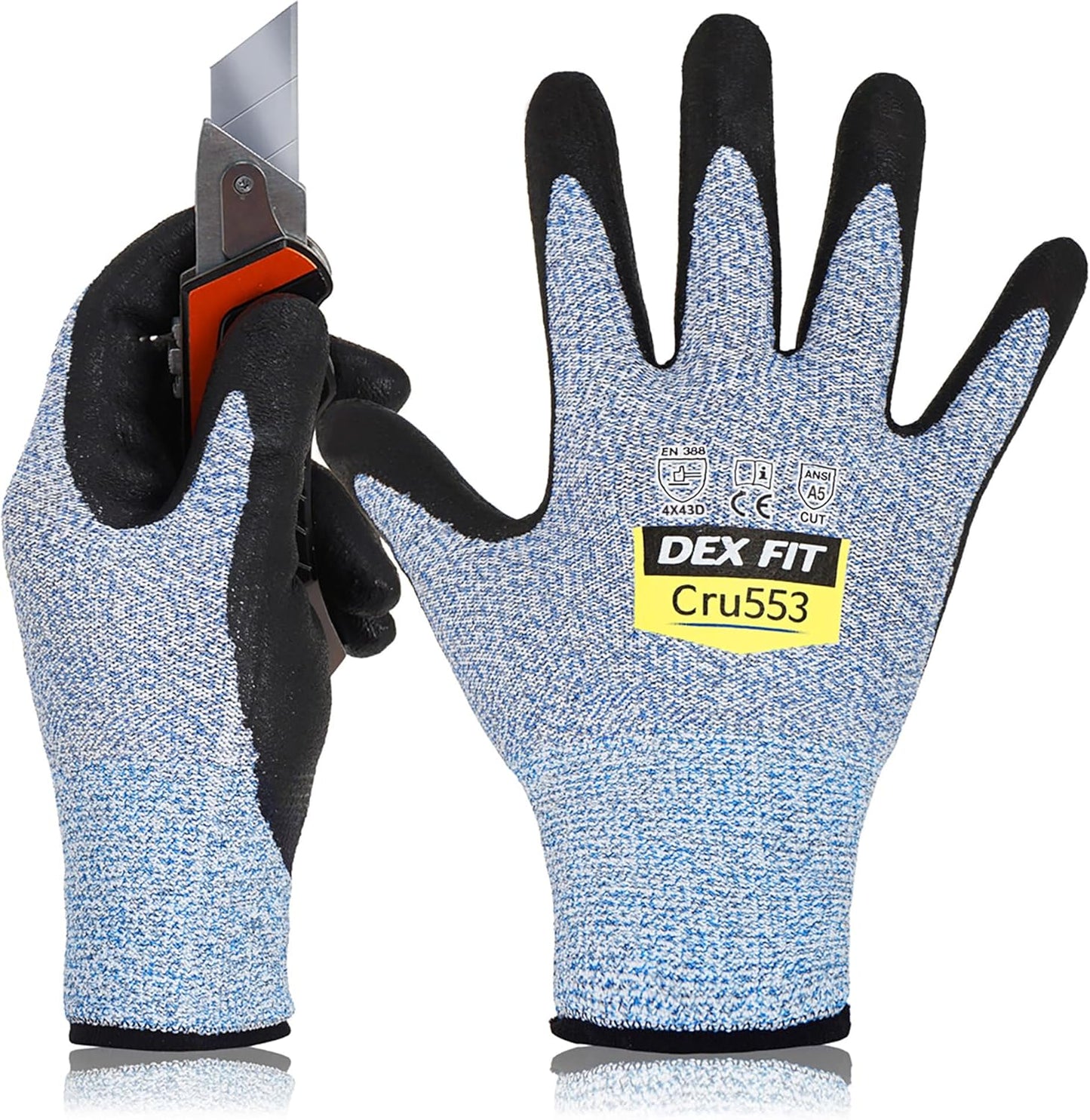 DEX FIT Professional Grade Cut Resistant Gloves for Safety