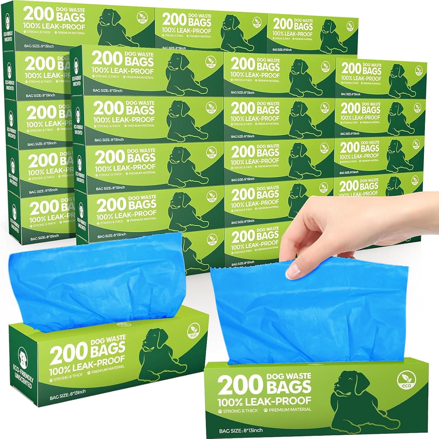 Harloon 6000 Counts Dog Poop Waste Bags for Easy Cleanup