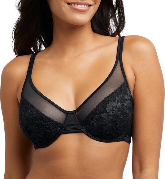 Bali Womens One Smooth U Lace Minimizer Bra for Ultimate Comfort