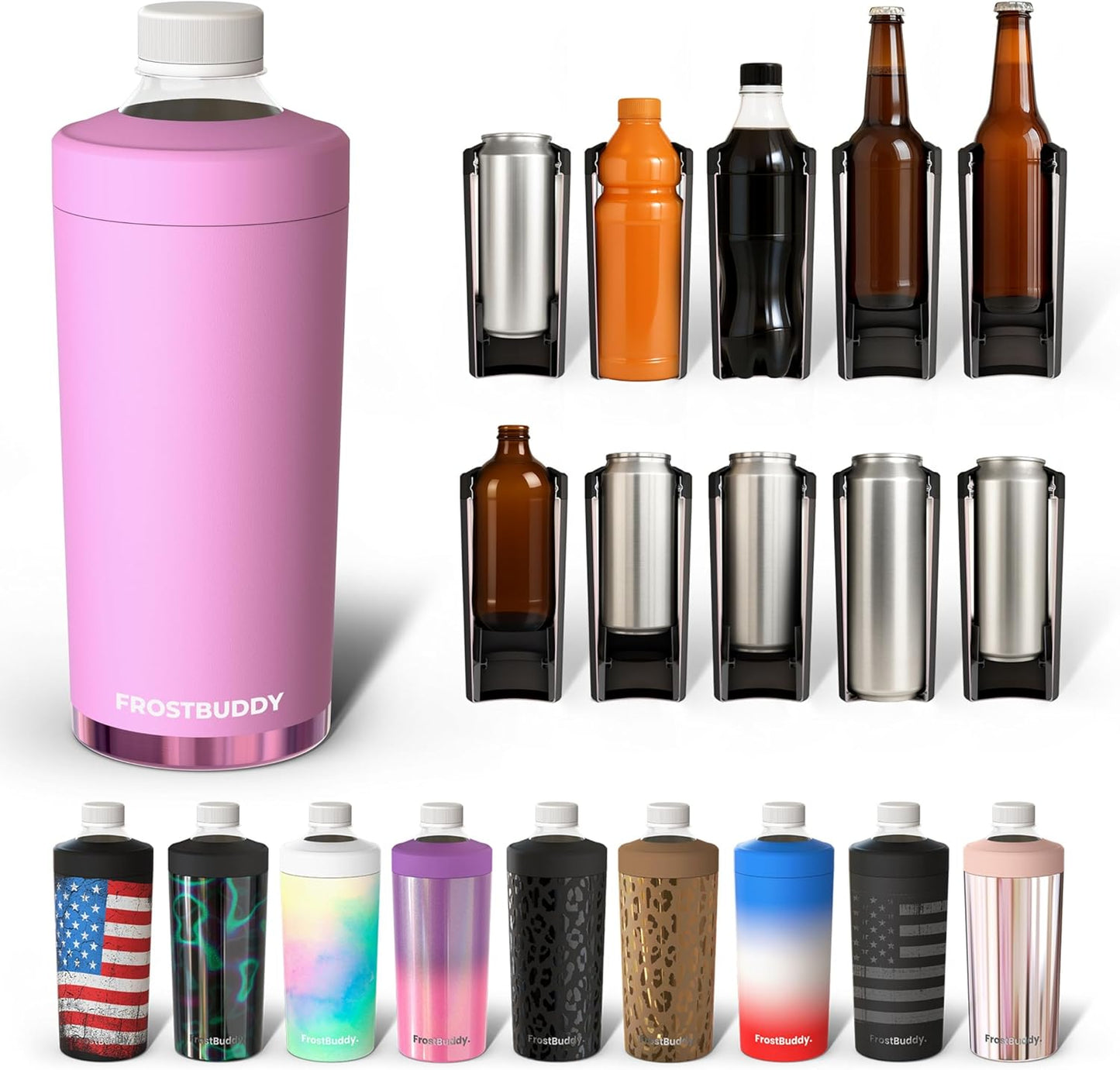 Universal Buddy XL Can Cooler - Keep Drinks Chilled for Hours