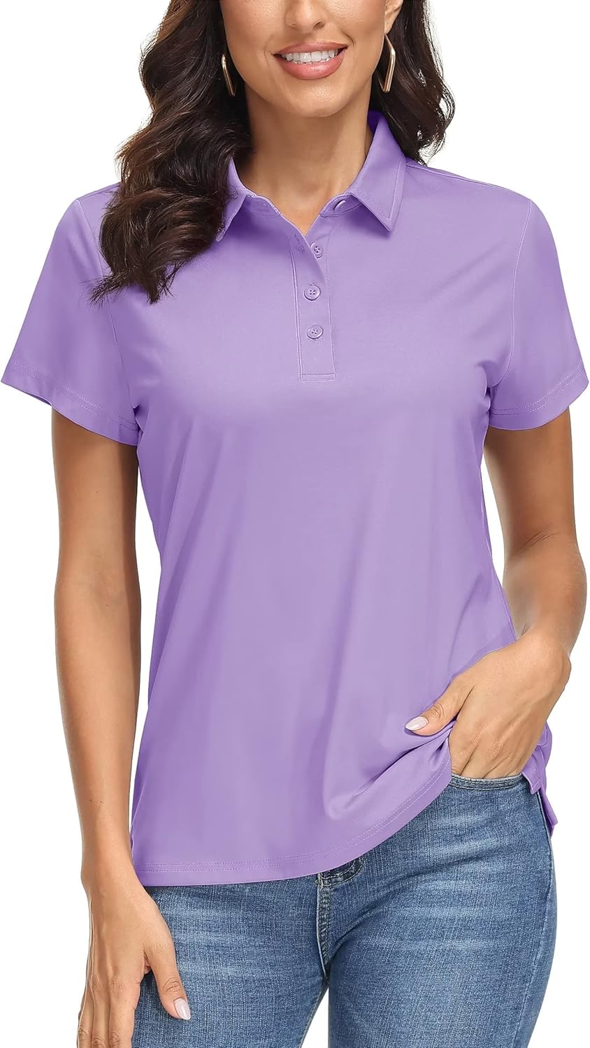 MAGCOMSEN Women's Polo Shirts for Sun Protection and Comfort