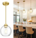 JAZAVA 8 inch Modern Gold Pendant Light Fixtures Review