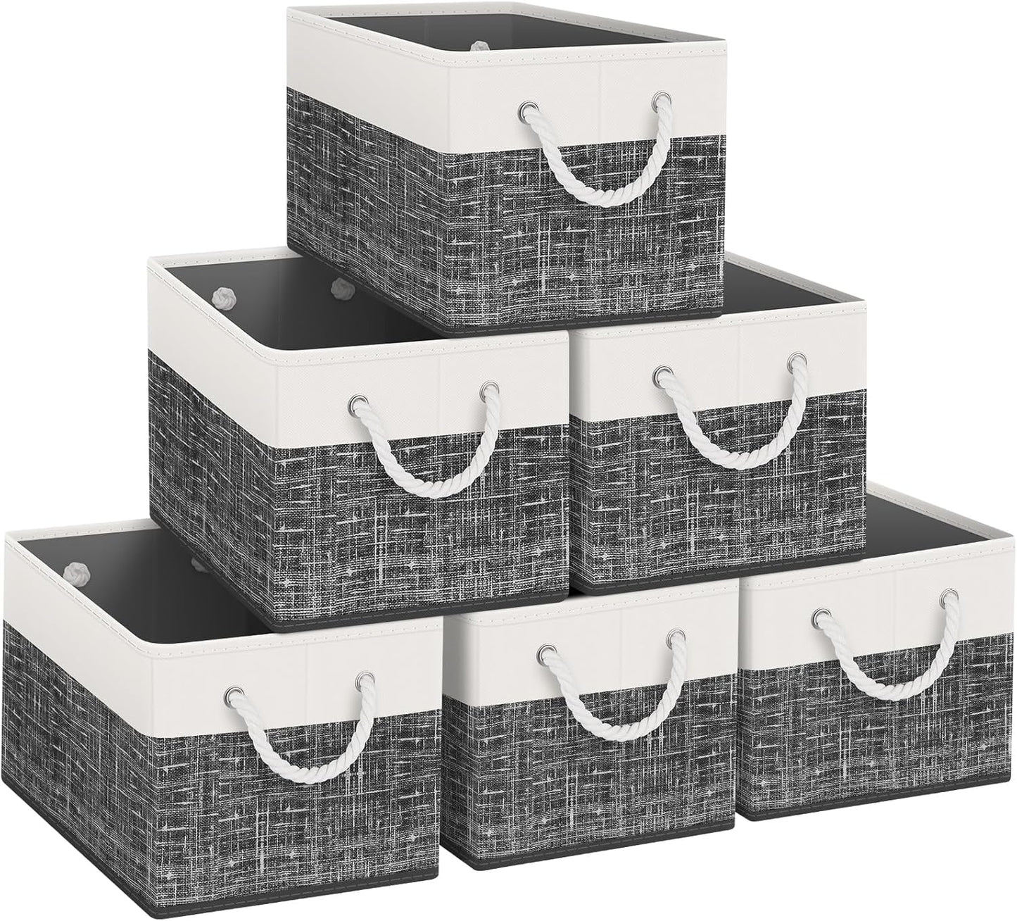 Fab totes Storage Bins 6-Pack for Organizing Toys and More