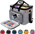 Knitting Bag for Yarn Storage (Grey) - High Capacity Tote for Projects