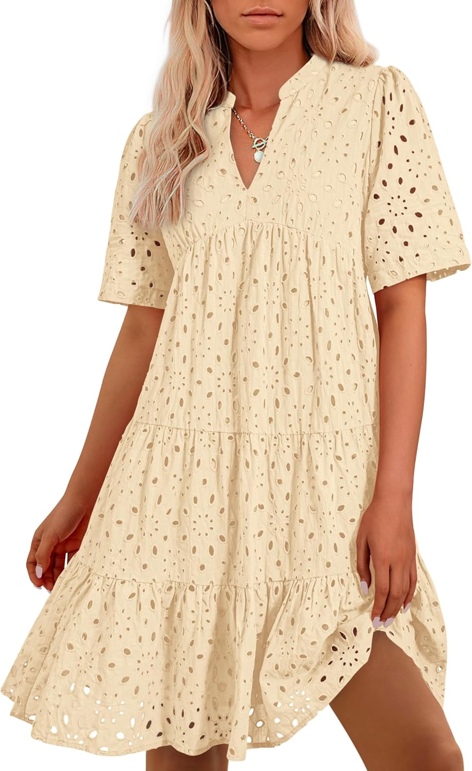 BTFBM Womens Boho Summer Dresses for Casual Beach Vacations