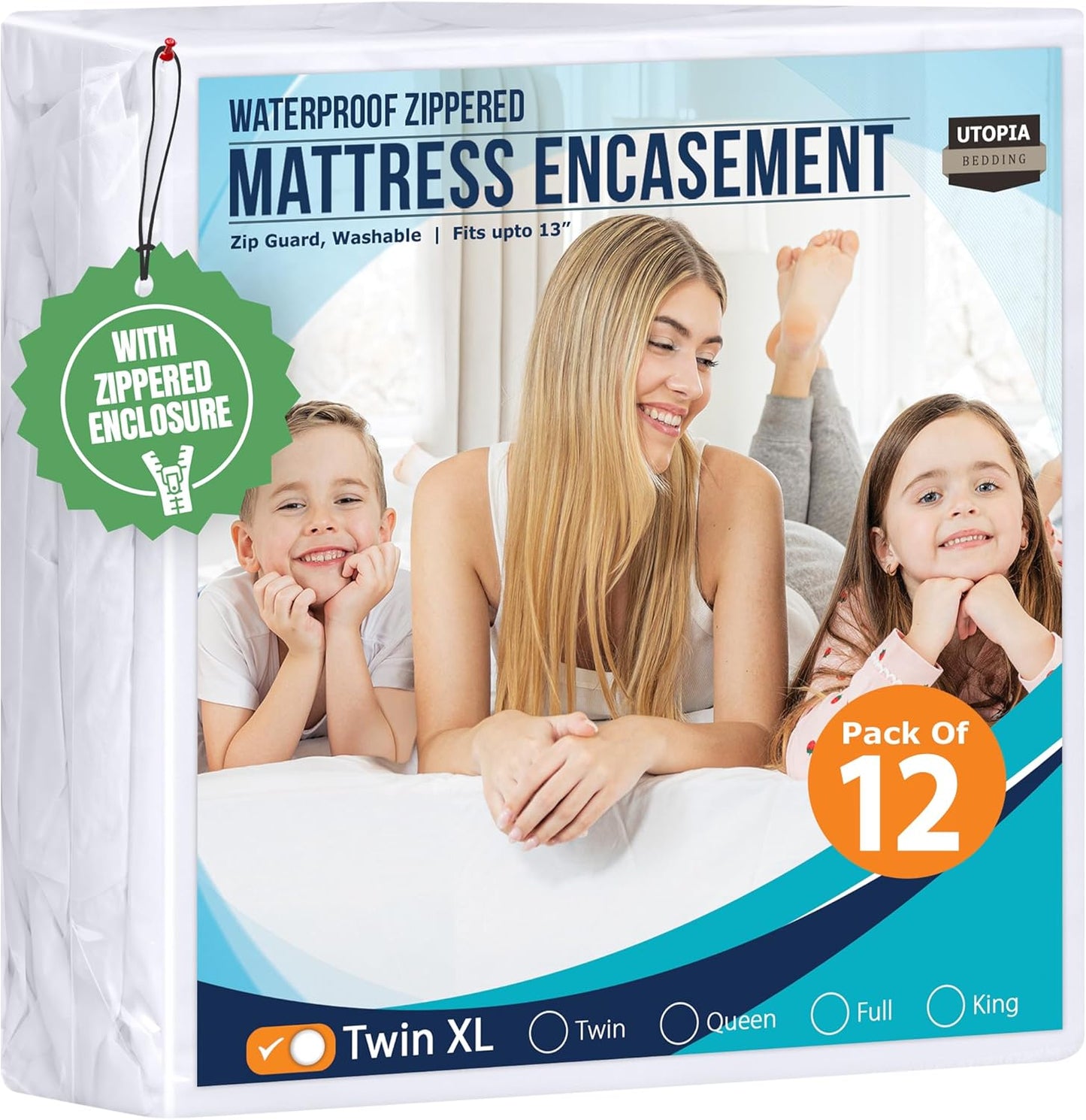 Utopia Bedding Waterproof Mattress Protector Twin XL Encasement