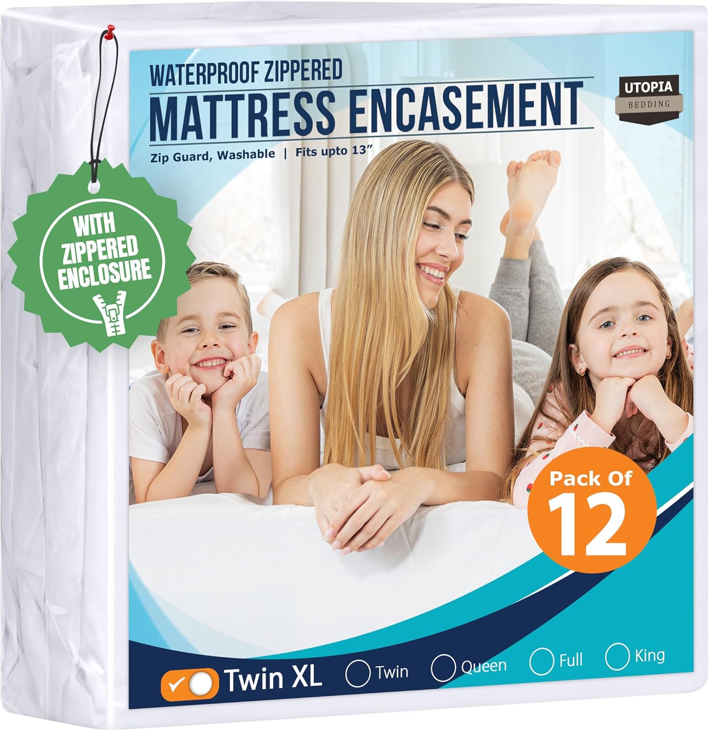 Utopia Bedding Waterproof Mattress Protector Twin XL Encasement