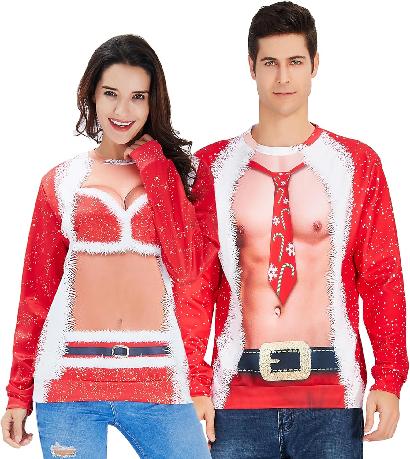 Ahegao 3D Printed Ugly Christmas Sweater