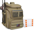 HAMBOLY Fishing Backpack with Rod Holders, 40L - Durable Tackle Pack