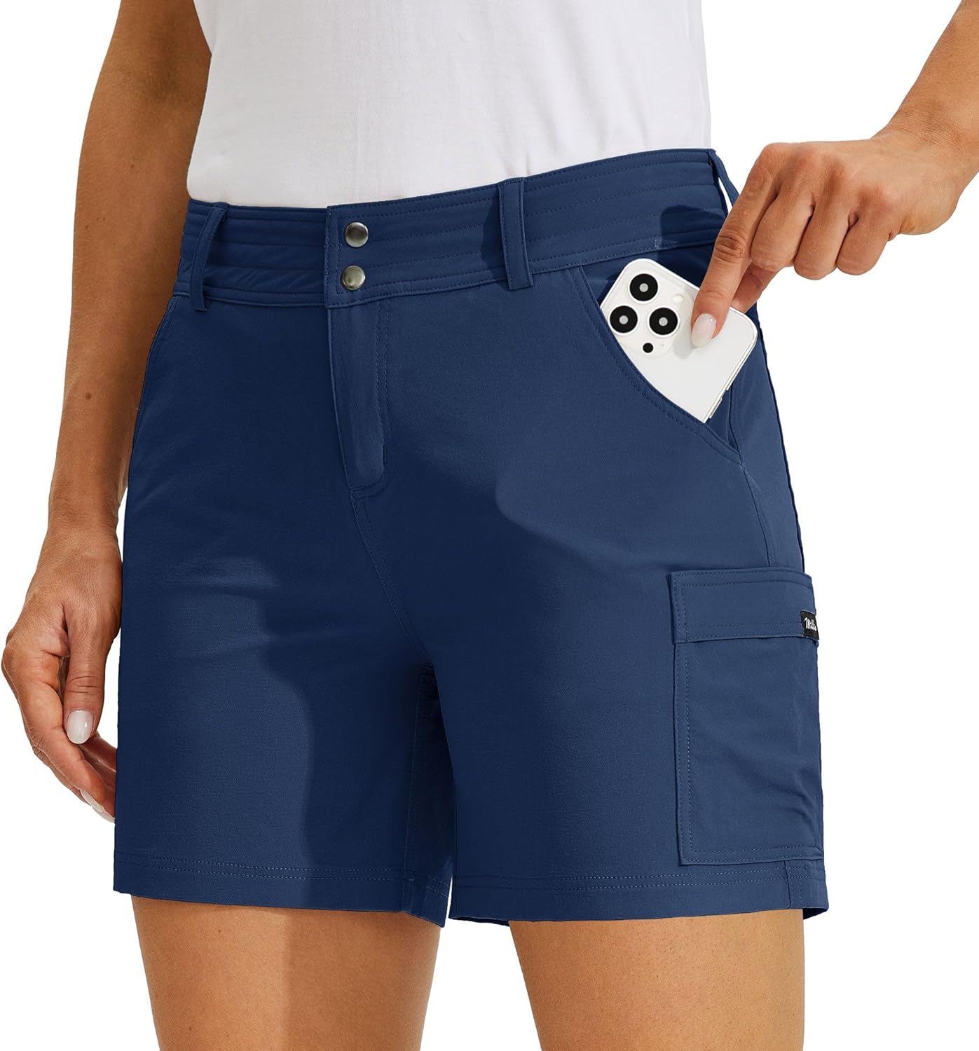 Willit Women's Golf Cargo Shorts for Hiking and Casual Wear