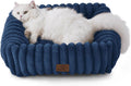 Bedsure Cute Dog Bed Large Sized - Plush Orthopedic Rectangle