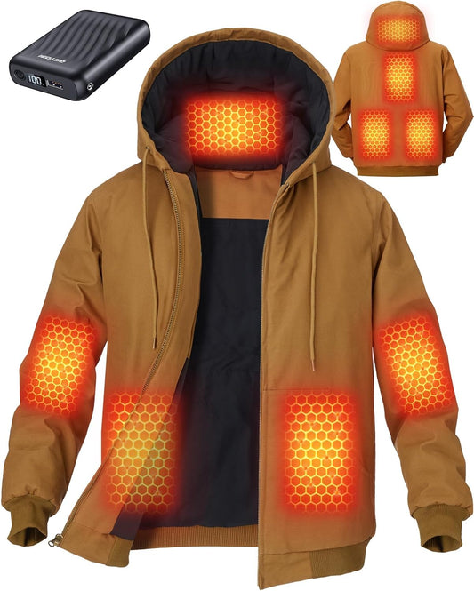 Graphene Heated Jackets for Men with 12V Battery Pack