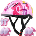 Kids Helmet Adjustable with Sports Protective Gear Set - Safe Fit