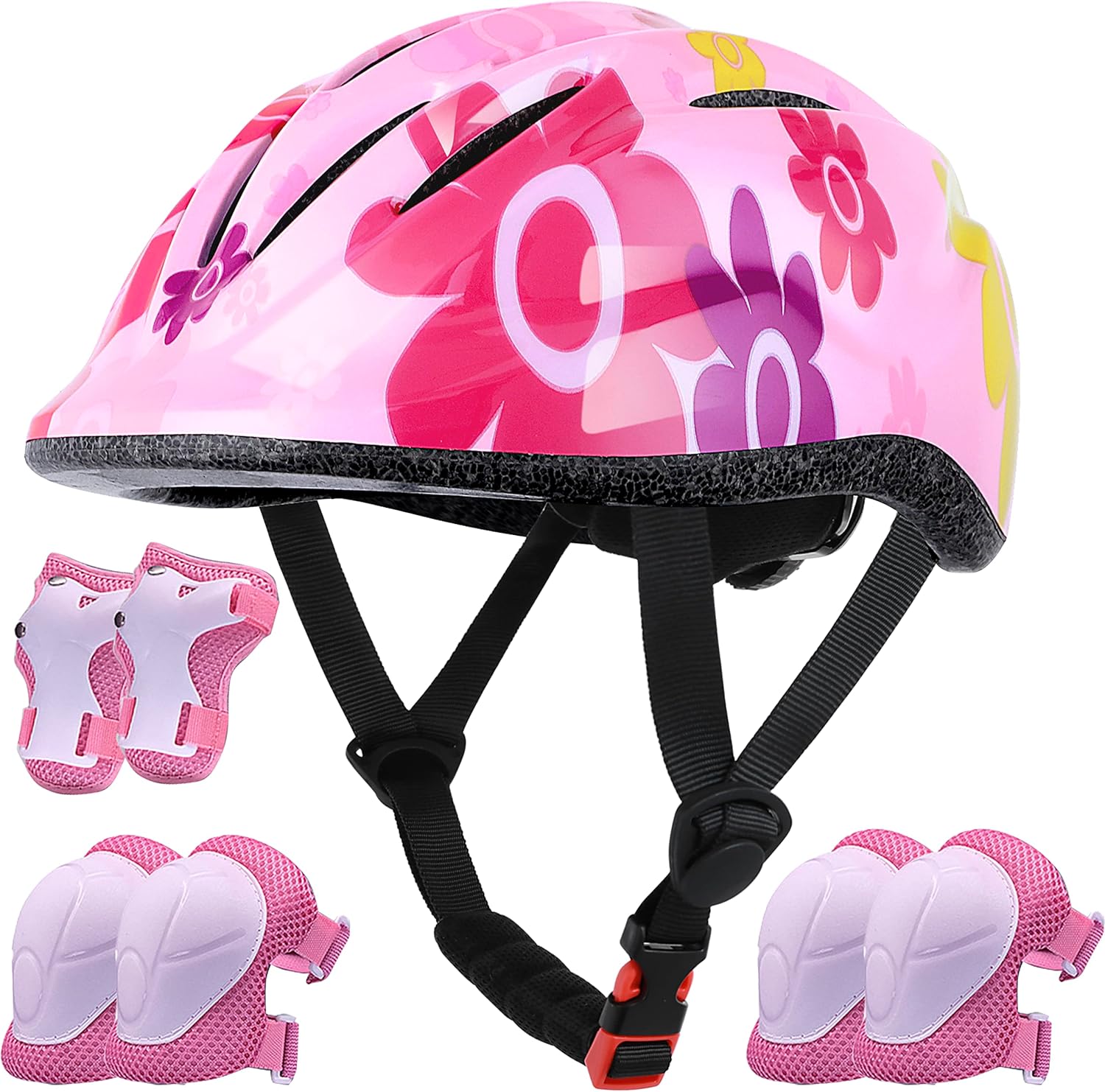 Lamsion Kids Helmet Set - Safety Gear for Ages 3-8, Cycling & Skating