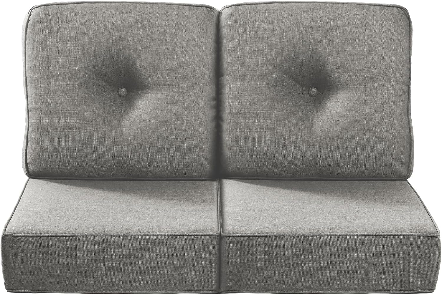 Luxury 6-Inch Outdoor Seat Cushions for Patio Chairs - Grey