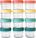 Mason Bottle 4oz Breast Milk Storage Jars (12-Pack) - Airtight