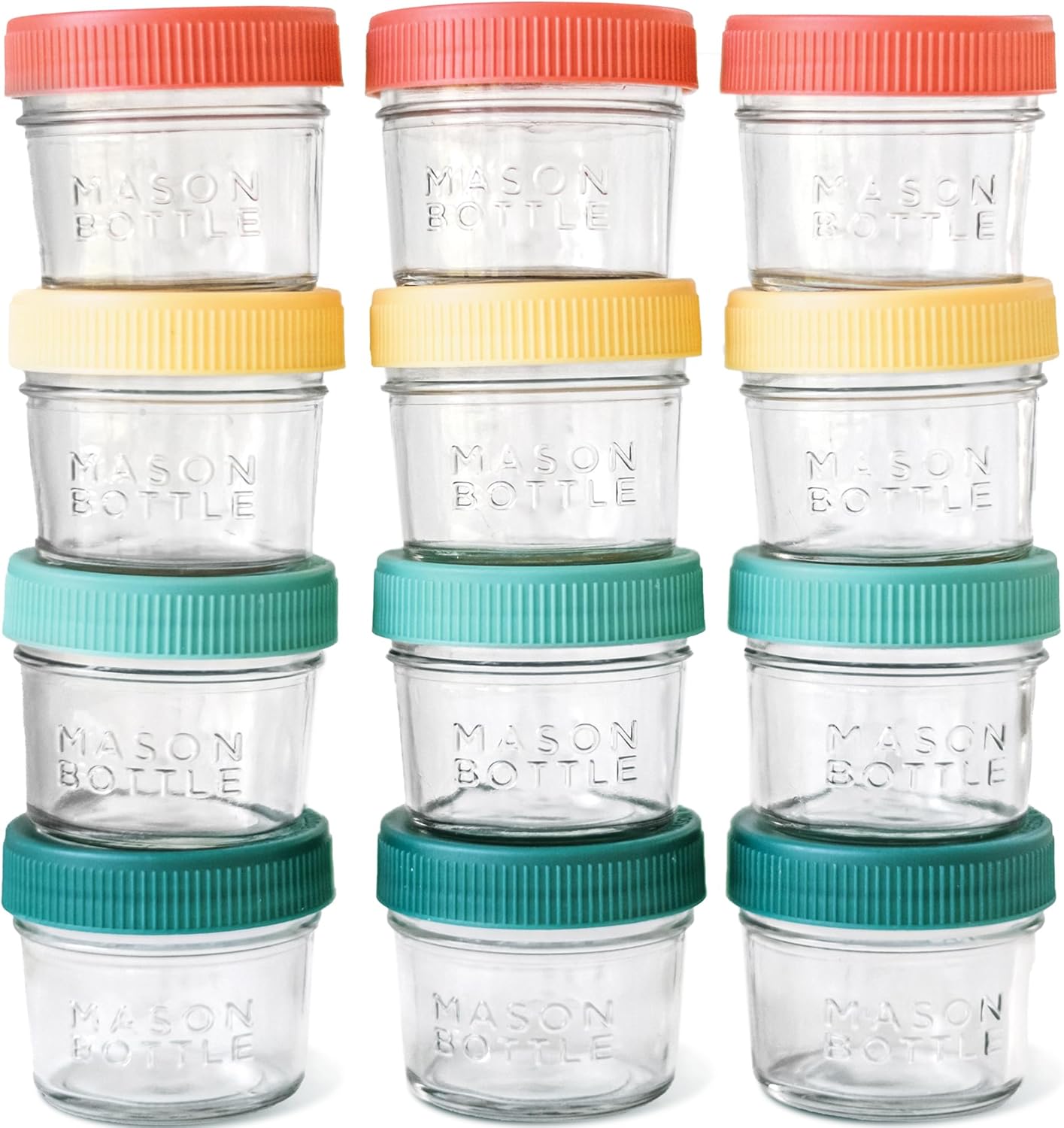 Mason Bottle 4oz Breast Milk Storage Jars for Safe Feeding