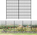 Metal Garden Fence by FOREHOGAR: Durable Dog Barrier