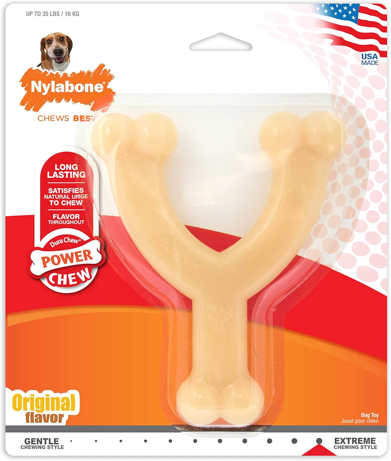Nylabone Wishbone Chew Toy: Tough Toy for Aggressive Chewers