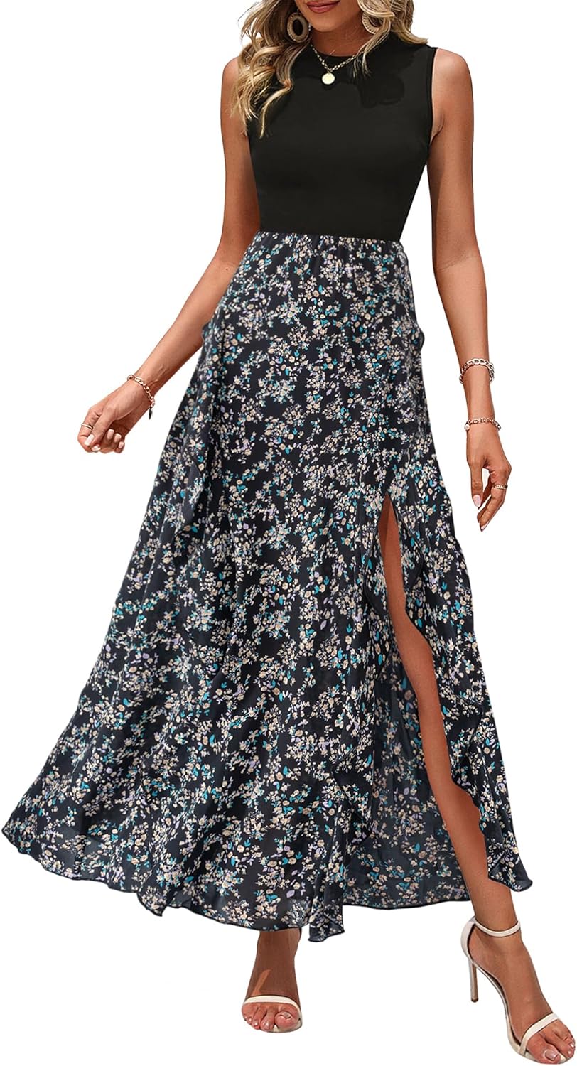 BTFBM Women Casual Sleeveless Summer Dresses for 2025 Spring