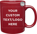 Ceramic Coffee Mugs 11 oz Set of 10 - Durable Everyday Office Cups