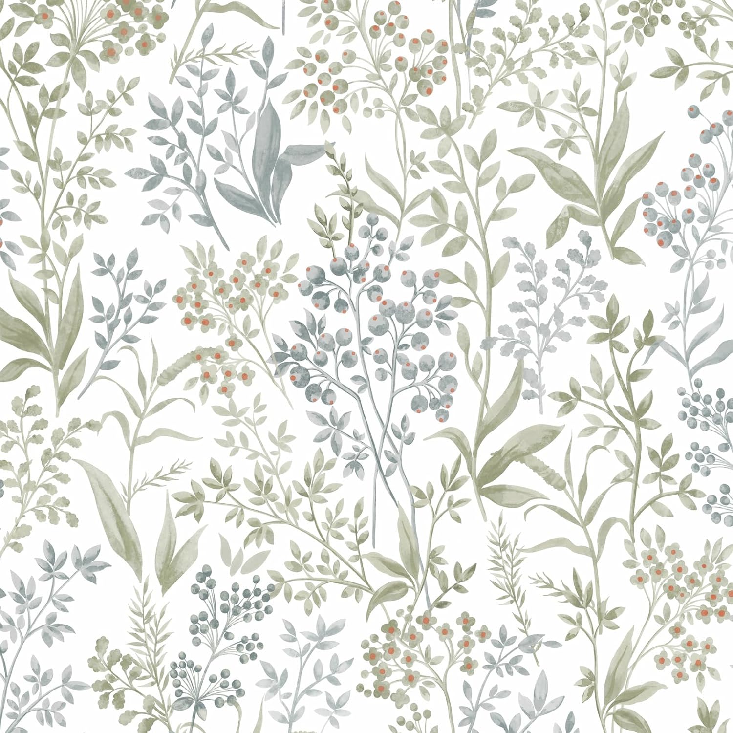 Cohoo Home Green White Peel and Stick Wallpaper for Elegant Decor