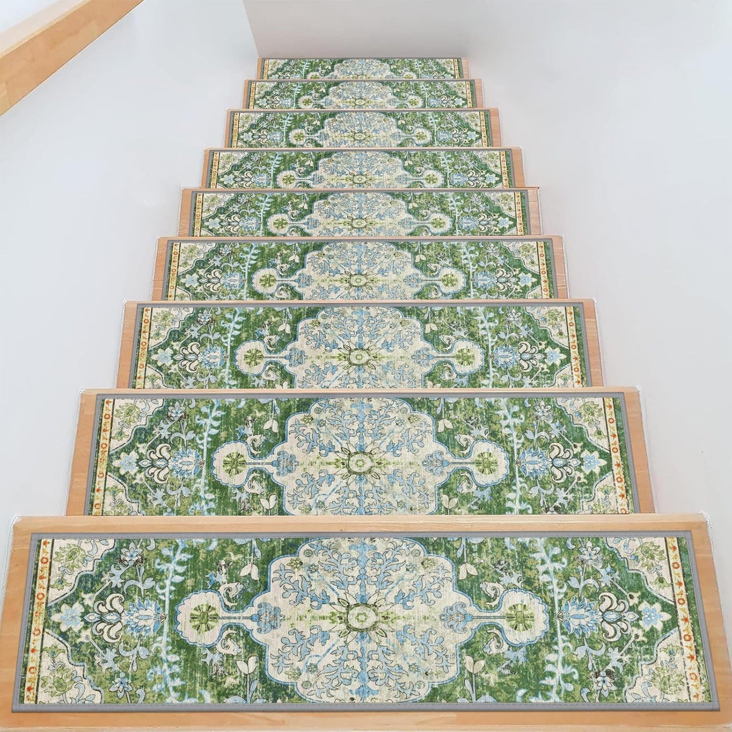 Pauwer Carpet Stair Treads Non Slip for Wooden Steps Indoor