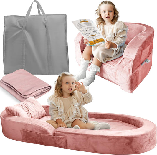 Sleepah Toddler Travel Bed & Chair with Safety Bumpers for Kids