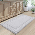 LUMI Bathroom Rugs Non Slip Plush Microfiber Bath Mat - Soft