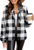 Zeagoo Women's Cozy Fleece Jacket Western Aztec Print - Warm Casual at