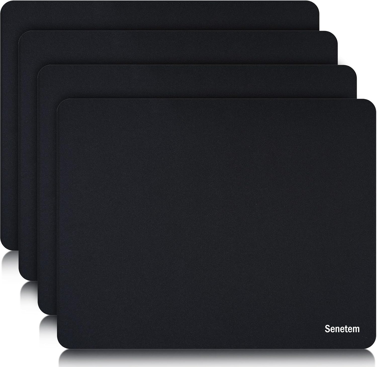 Senetem Thin Gaming Mouse Pad 4 Pack - Smooth & Portable