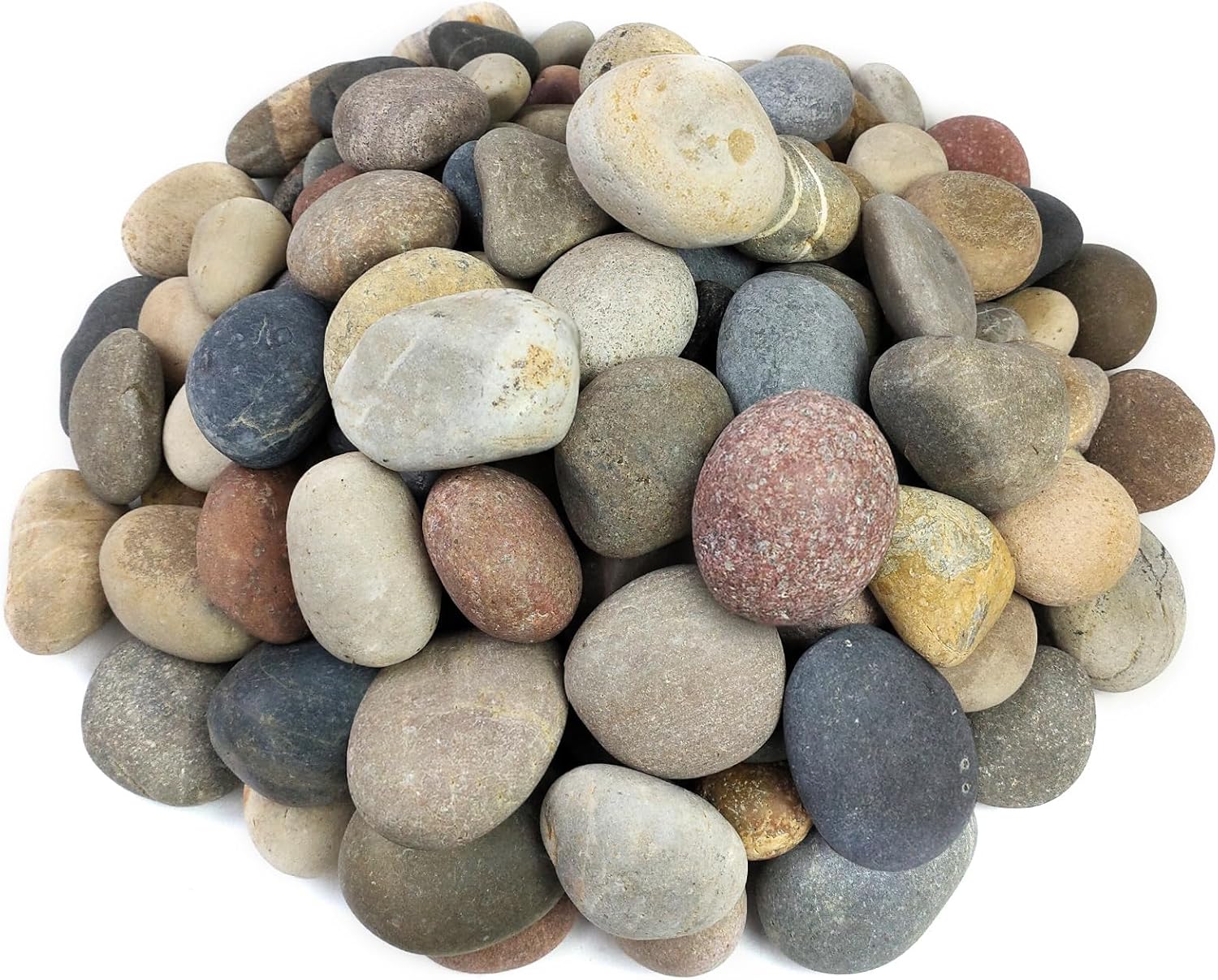 20 lbs Large River Rocks for Outdoor Landscaping and Crafting